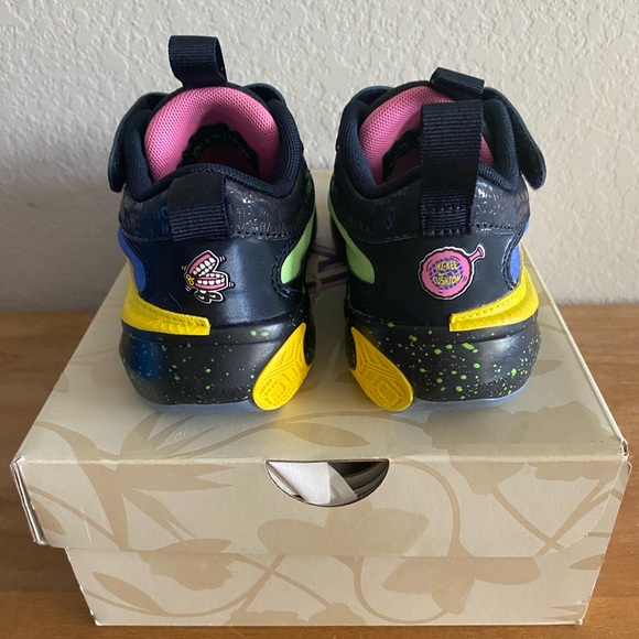 NWB Nike 5 Joker Preschool Kids Little Boy Basketball Shoe Multi Color 13c 13 - Picture 9 of 12